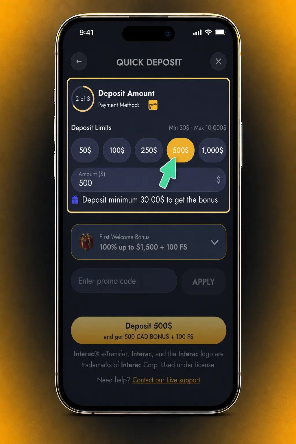 Step-by-step guide to signing up and joining a live dealer table at WishKing Casino